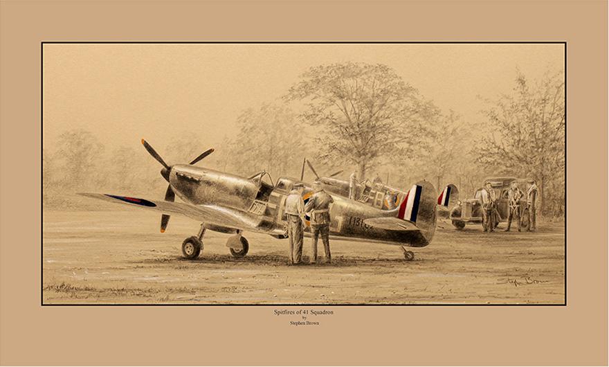 Spitfires of 41 Squadron by Stephen Brown