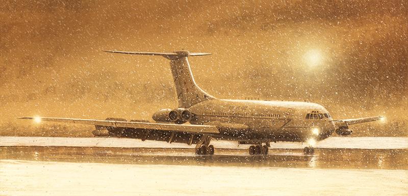 VC10 K4 Tanker in the Snow - Christmas Card M550