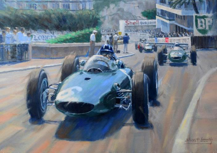 Mr Monaco - Graham Hill - BRM F1 Motorsport Greetings Card S011