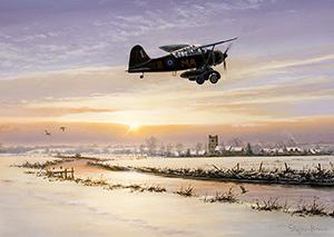 In the Air Tonight - Lysander Christmas Cards by Stephen Brown