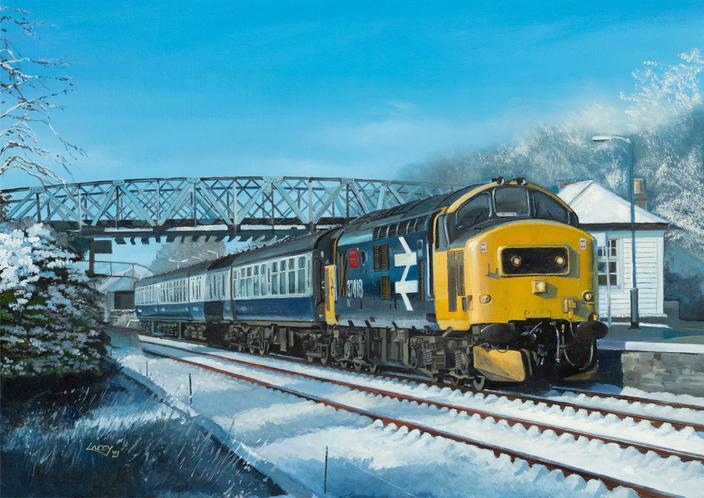 A Growler Winter - Railways Christmas Card R072