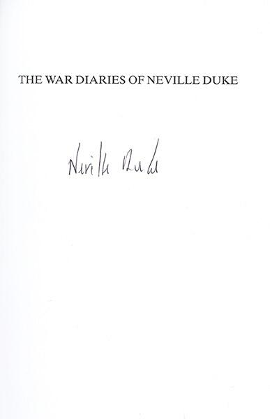 The War Diaries of Neville Duke - 1941-1944 - author signed book