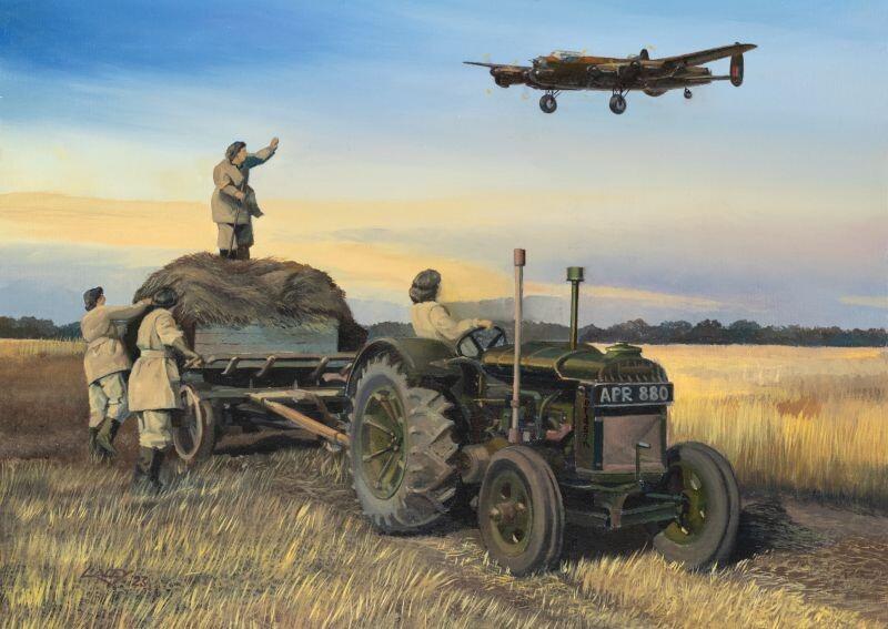Inbound by Lee Lacey - RAF Lancaster Greetings Card M583