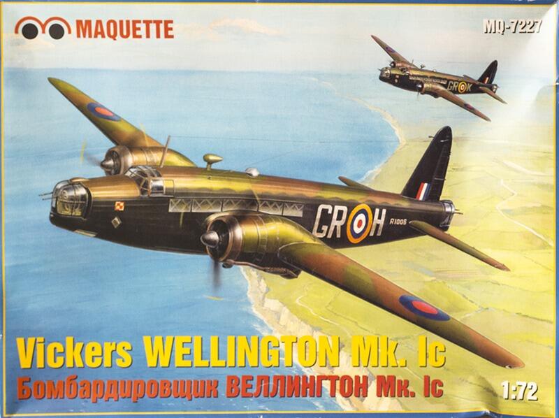 Vickers Wellington Mk. Ic - RAF WW2 - Maquette kit 1:72 - Preowned