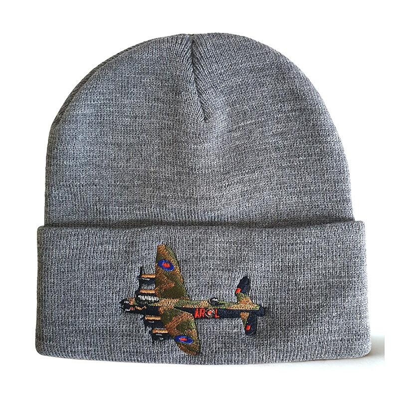 Avro Lancaster Beanie Hat - Granite Grey