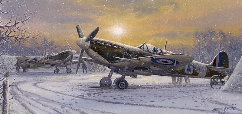 The Pride of Britain - RAF Spitfires - Christmas Card M105