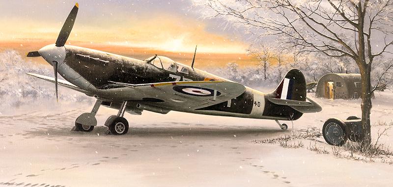 Spitfire Dawn - Christmas card M139