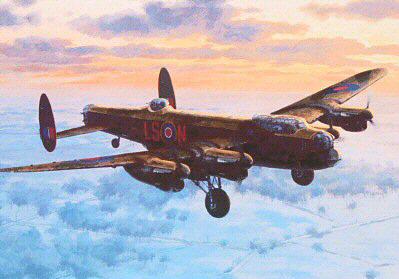 The Homecoming - RAF Lancaster - Christmas card M167