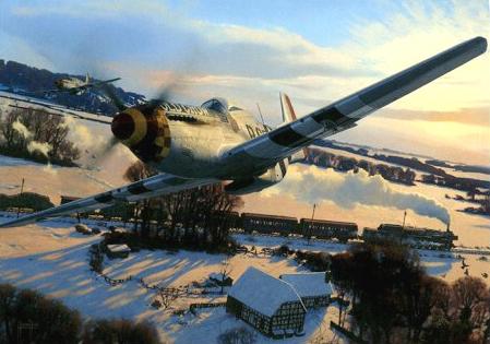 The Wisest Bird - P-51 Mustang - Christmas card M505
