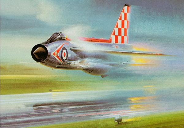 Fourteen Tons of Thunder by Wilfred Hardy - RAF Lightning Card M508
