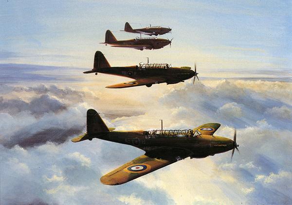 Another Raid, Another Leaflet by Roy Garner - Fairey Battle Card M052