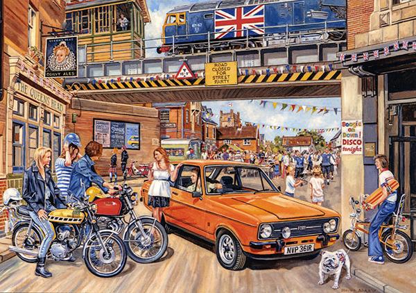 Spirit of the 70s by Steven Binks - Classic Car Greetings Card L037