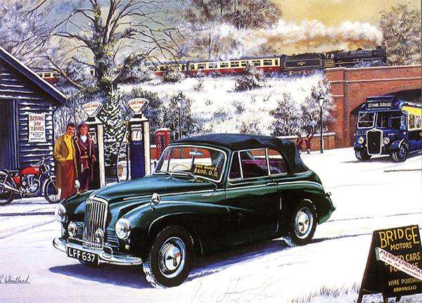 A Christmas Gift - Classic Car Christmas Card A001