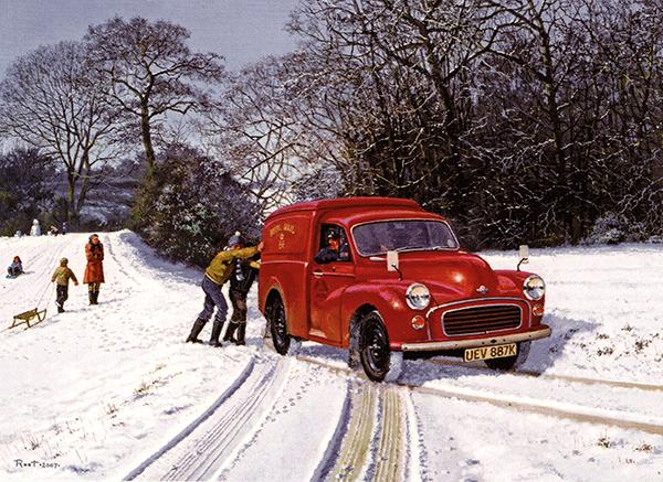 Vital Service - Classic Motoring Christmas Card A026