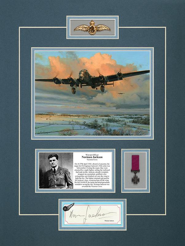 NORMAN JACKSON VC - RAF Bomber Command Aircrew Signature - RAFB10
