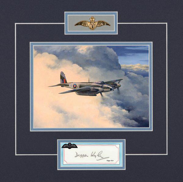 Sir WALLACE 'DIGGER' KYLE - RAF Bomber Command Pilot Signature - RAFB03