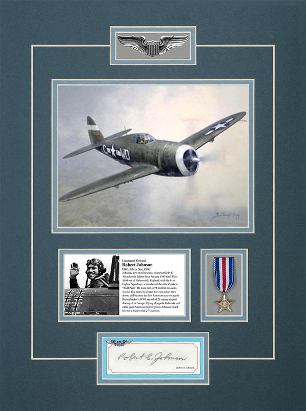 ROBERT JOHNSON - USAAF Pilot Signature - USA06