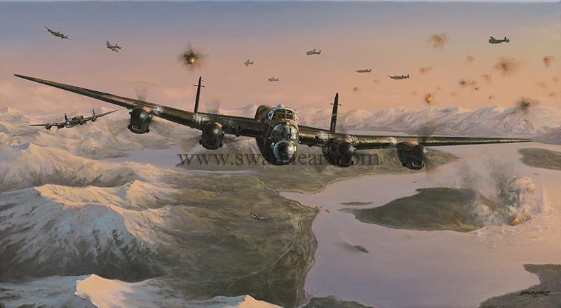 Attack on the Tirpitz - Artist Proof by Philip West