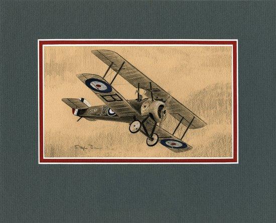 Sopwith Camel F.1 of 70 Sqn RFC by Stephen Brown - Original Drawing