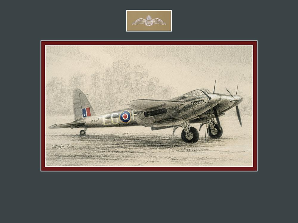 Mosquito FB Mk VI of 487 Squadron by Stephen Brown - Original Drawing