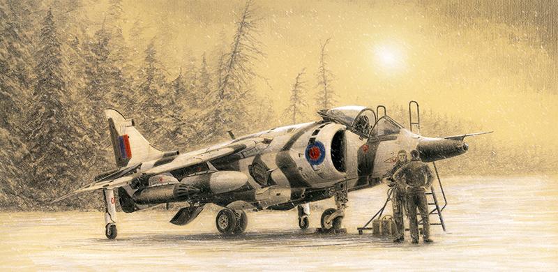 Arctic Harrier - Aviation Christmas Card M573