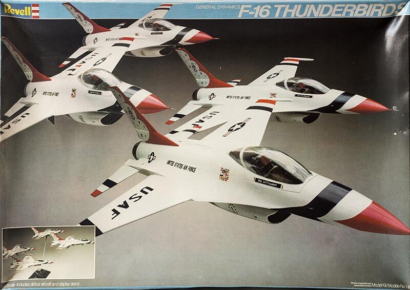 F 16 Thunderbirds 4 Aircraft Display Set Revell 1 48 4749