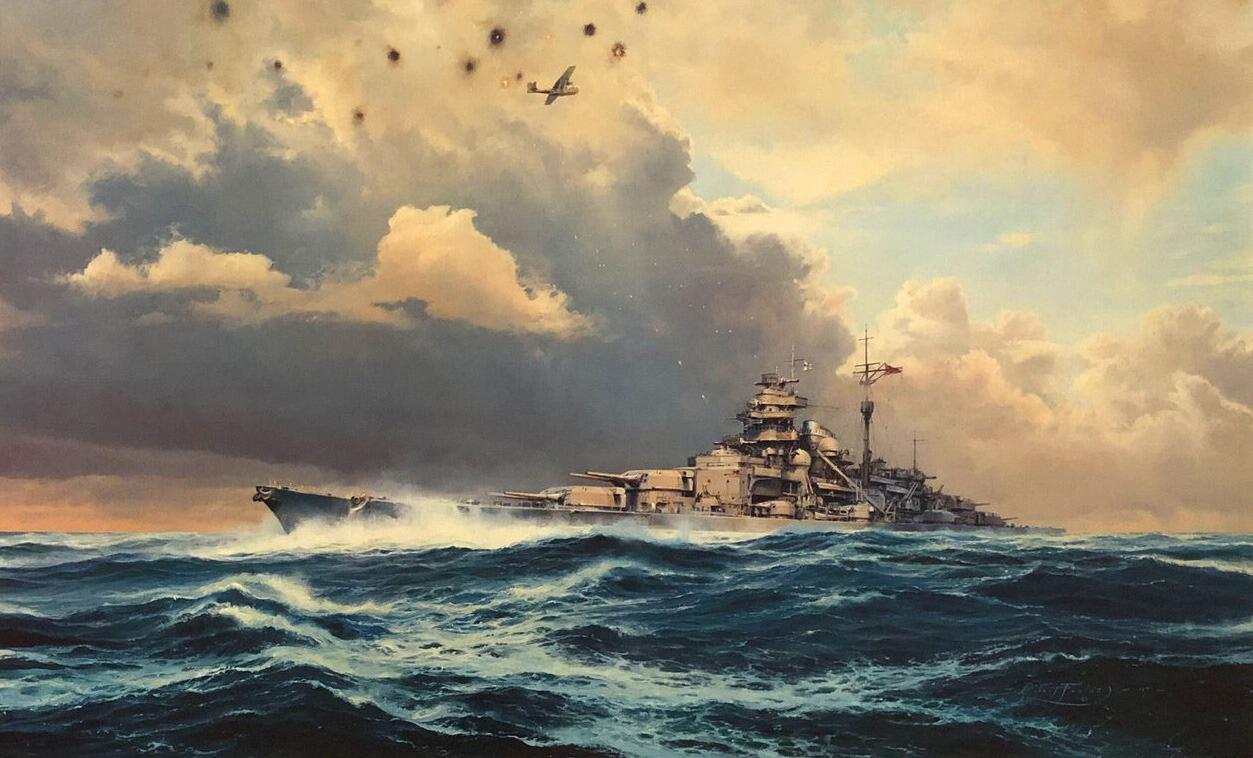 Sighting the Bismarck by Robert Taylor