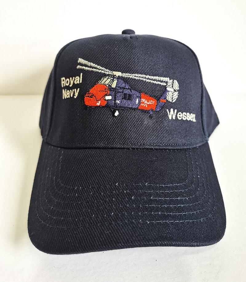 Westland Wessex Royal Navy Rescue Helicopter Baseball Cap - Navy Blue