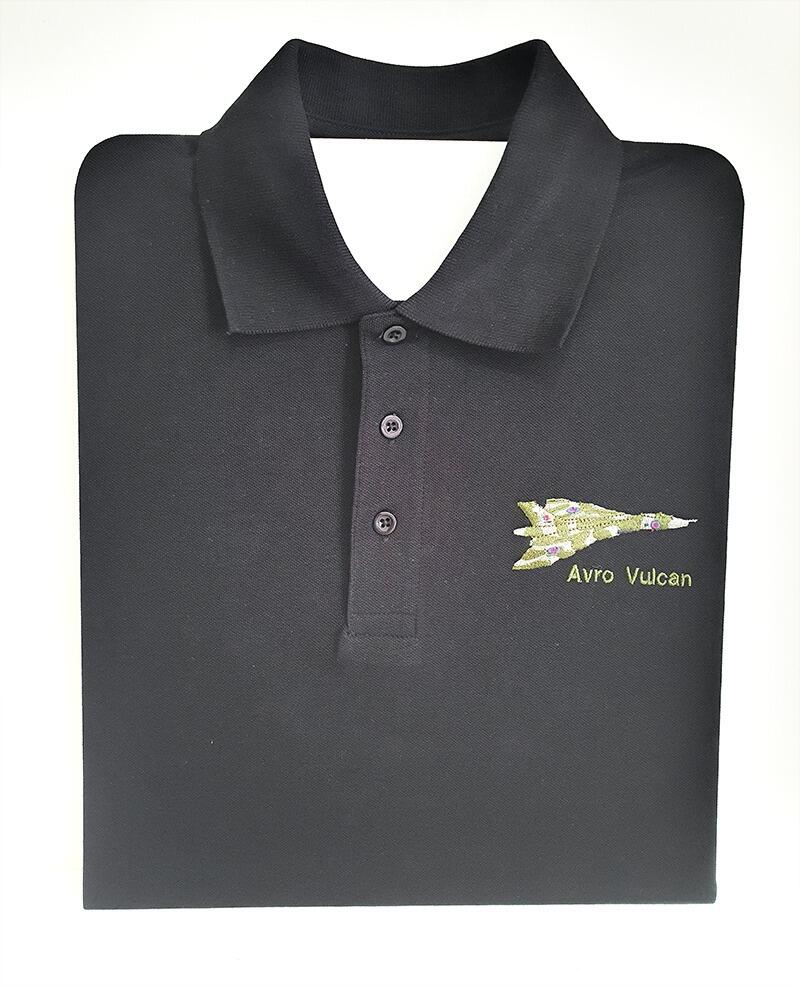 Avro Vulcan Polo Shirt - Black