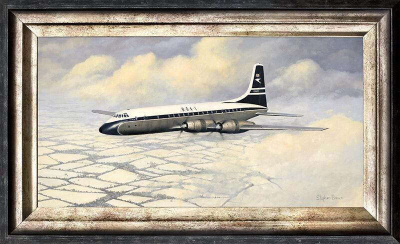 Heading Home - BOAC Bristol Britannia by Stephen Brown - Original Oil Painting