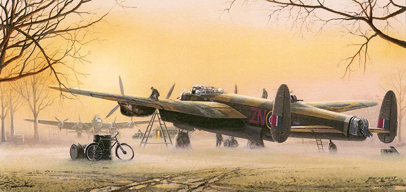 Lancasters at the Ready - Christmas Card M503