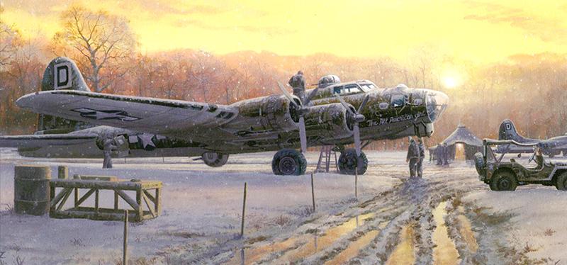 Those Golden Moments - B-17 Flying Fortress - Christmas Card M007