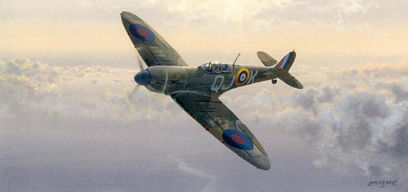 Evening Glory by Philip West - Spitfire Greetings Card M526