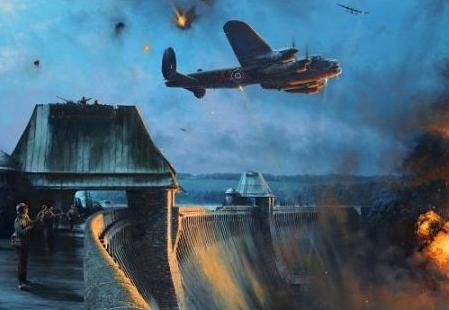 The Dambusters - Last Moments of the Mohne Dam by Robert Taylor RT34