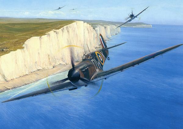 Coastal Patrol by Richard Taylor - Spitfire Greetings Card M265