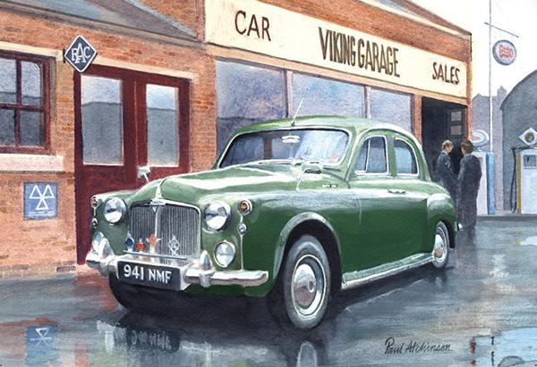 A Very Stylish Auntie by Lee Lacey - Classic Car Greetings Card L056