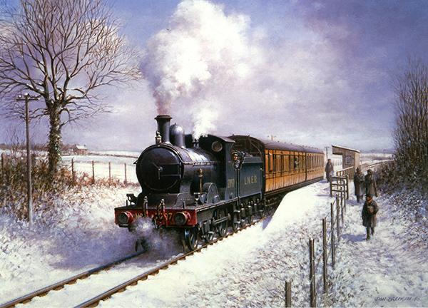 Winter Steam - Railways Christmas Card R018
