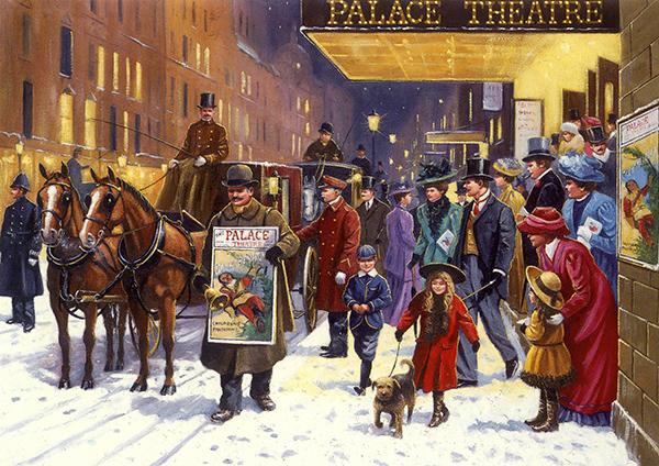 Christmas Pantomime - Nostalgic Christmas Card T009
