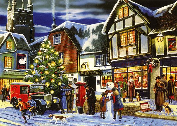 The Last Collection Before Christmas - Nostalgic Christmas Card T021