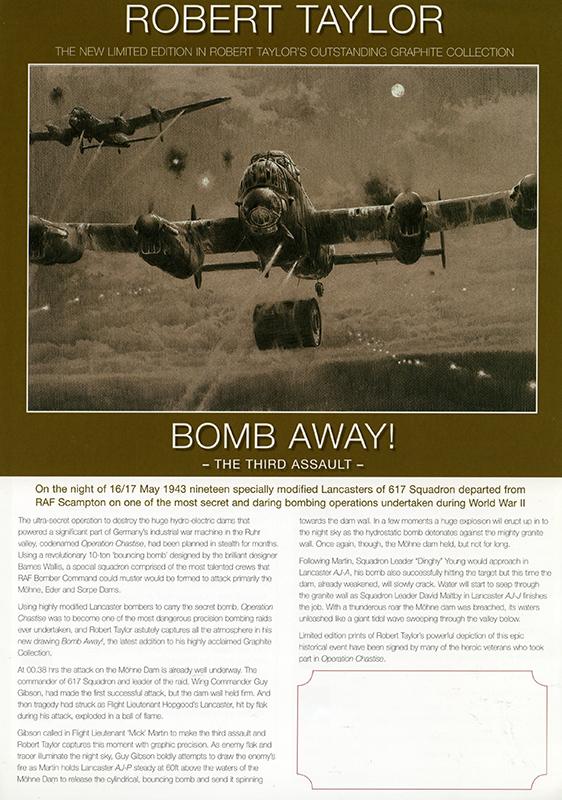 Bomb Away by Robert Taylor - Sales Brochure - Grade A