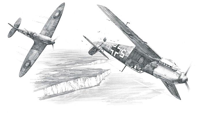 Achtung Spitfire! - Battle of Britain - 2 Sig Ed by Nicolas Trudgian