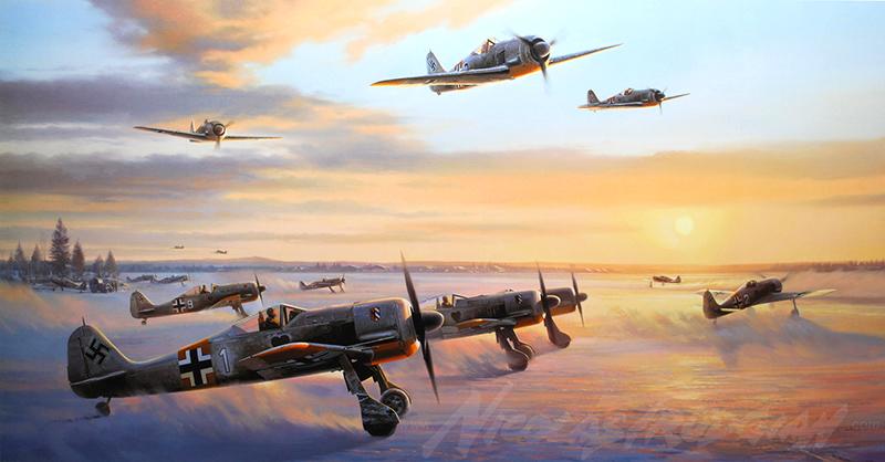 D-DAY ARMADA by Nicolas Trudgian aviation art Signed by D-Day Fighter Aces 
