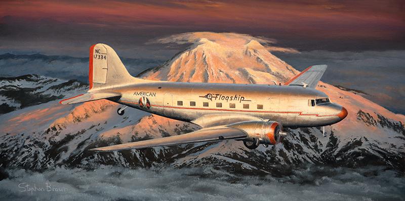 Heading Home - American Airlines DC-3 by Stephen Brown