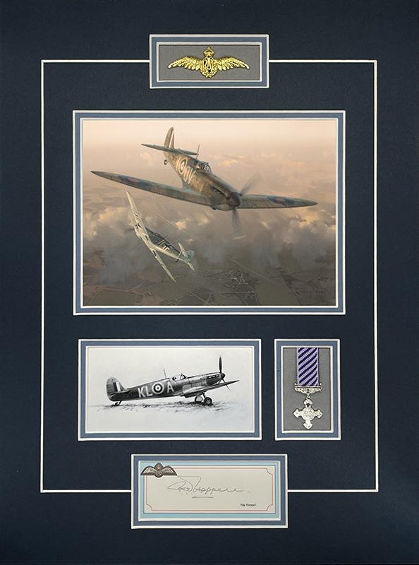 Spitfire Tribute - Squadron Leader P.W.E 'NIP' HEPPELL  DFC* Signature