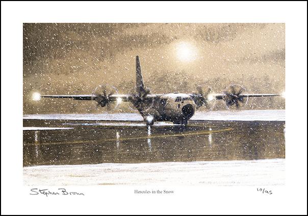 Hercules in the Snow - Limited Edition Greetings Card