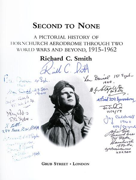 Second to None by Richard C Smith - multi signed aviation book