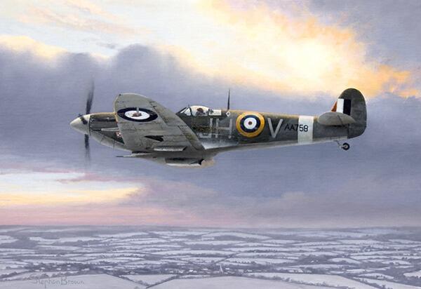 Spitfire Legend - RAF Spitfire - Christmas Card M352