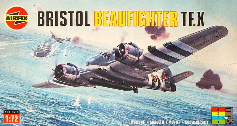 Bristol Beaufighter TF.X - WW2 Bomber - Airfix kit 1:72 - Preowned