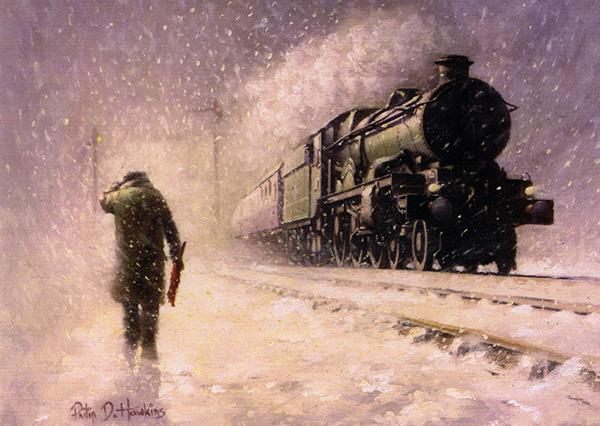 Western Blizzard - Railways Christmas Card R046