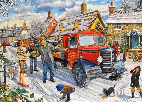 The Coal Man - Classic Motoring Christmas Card A044